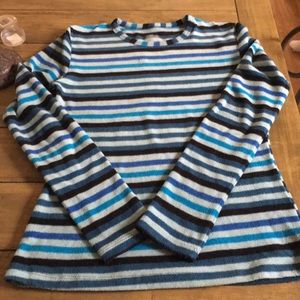 Cuddl Duds striped fleece top
